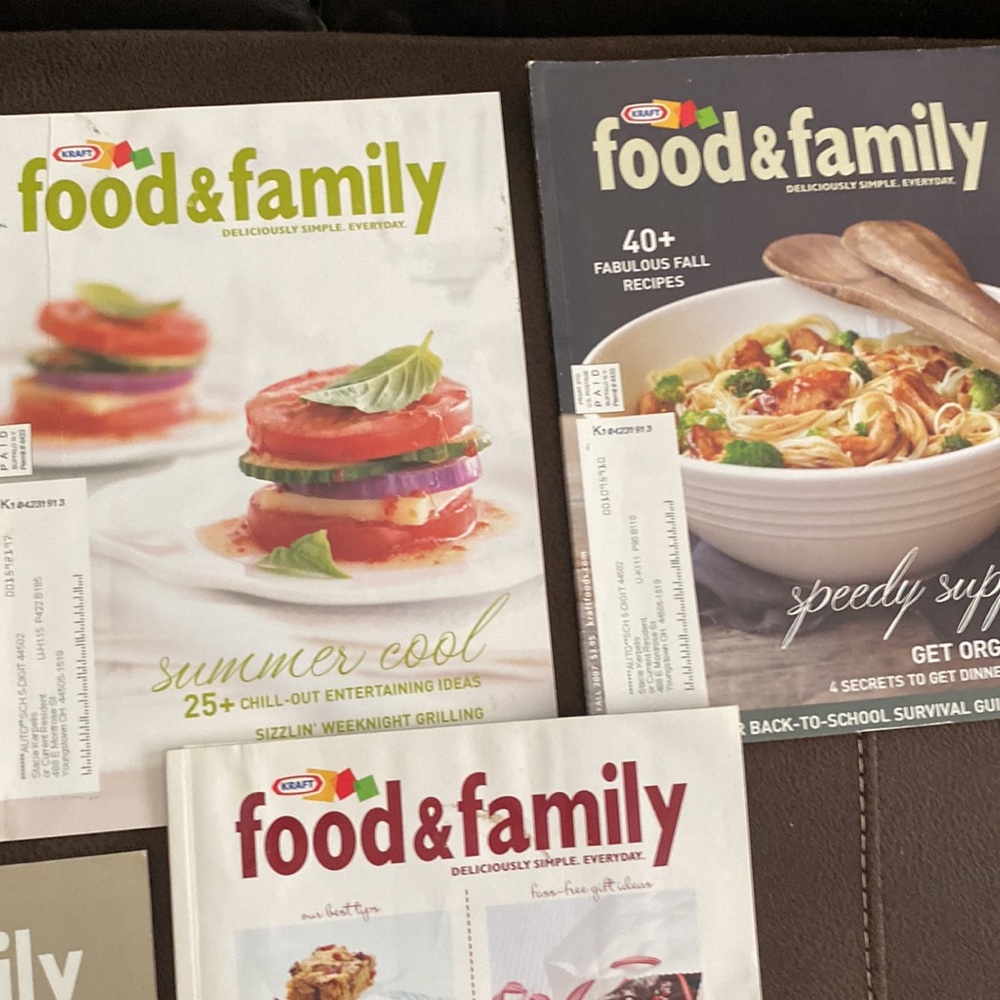 2007 Kraft food & family cooking magazines Spring summer fall winter holidays 5 - Picture 3 of 4